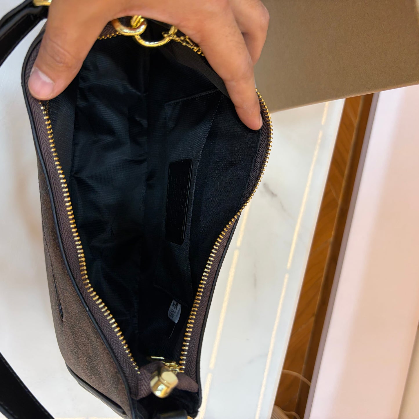COCH TERI HOBO Shoulder/Sling Bag - Coffee