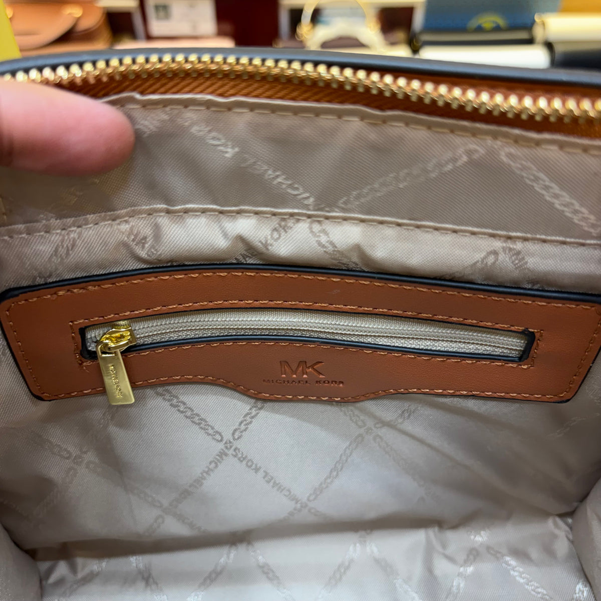 MK Cynthia Satchel - Coffee