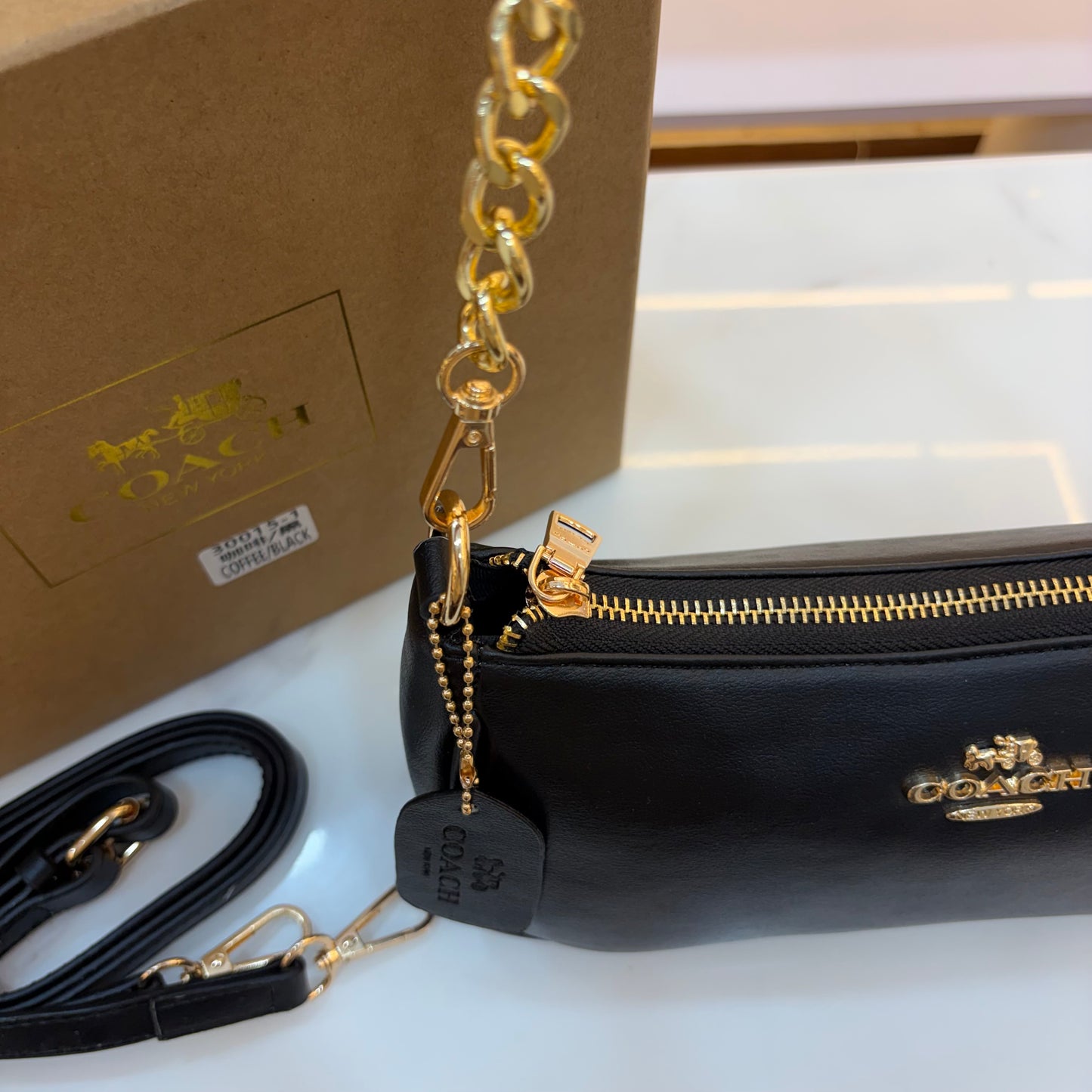 COCH TERI Sling/Shoulder Bag - Midnight Black