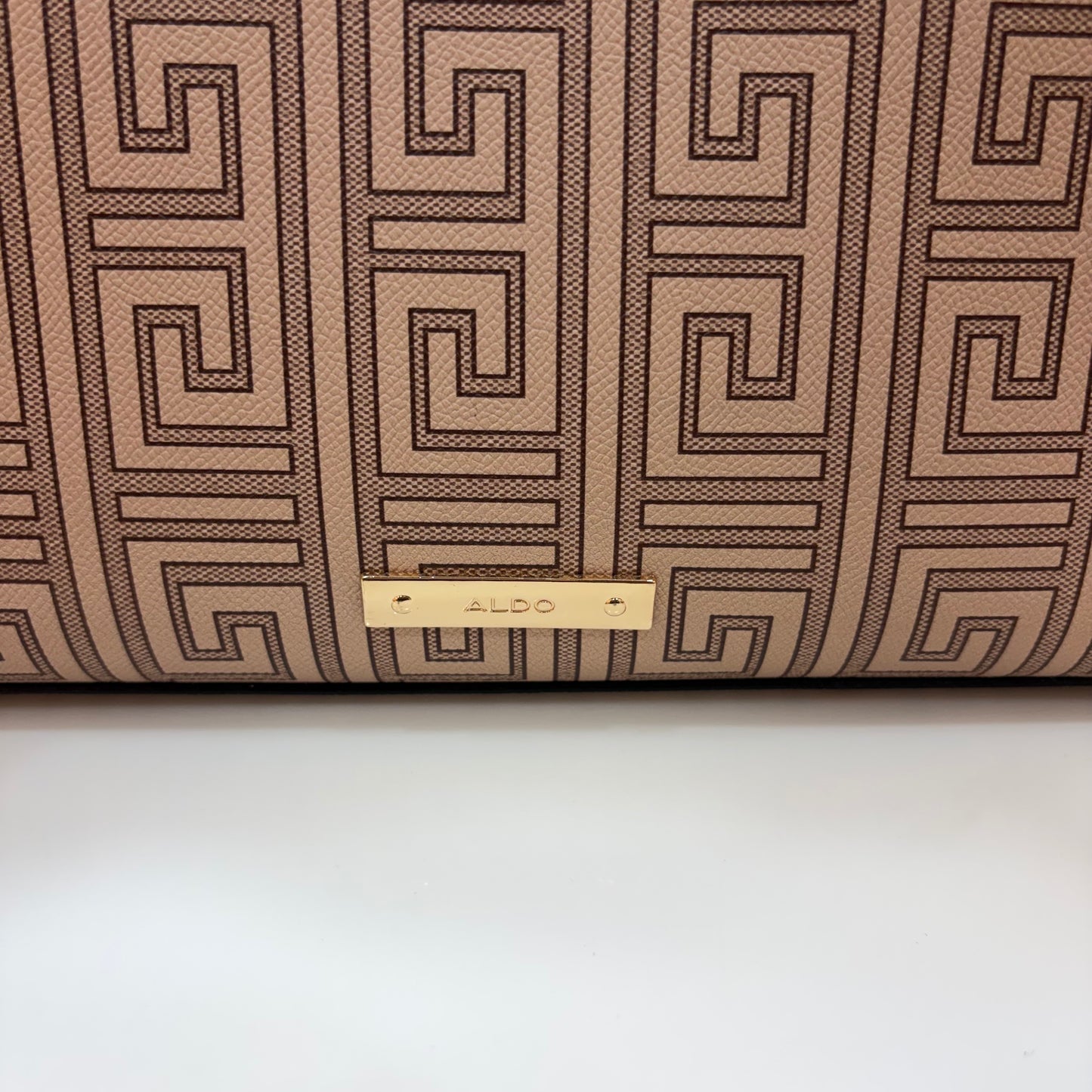 ALD Geometric Monogram Satchel - Brown