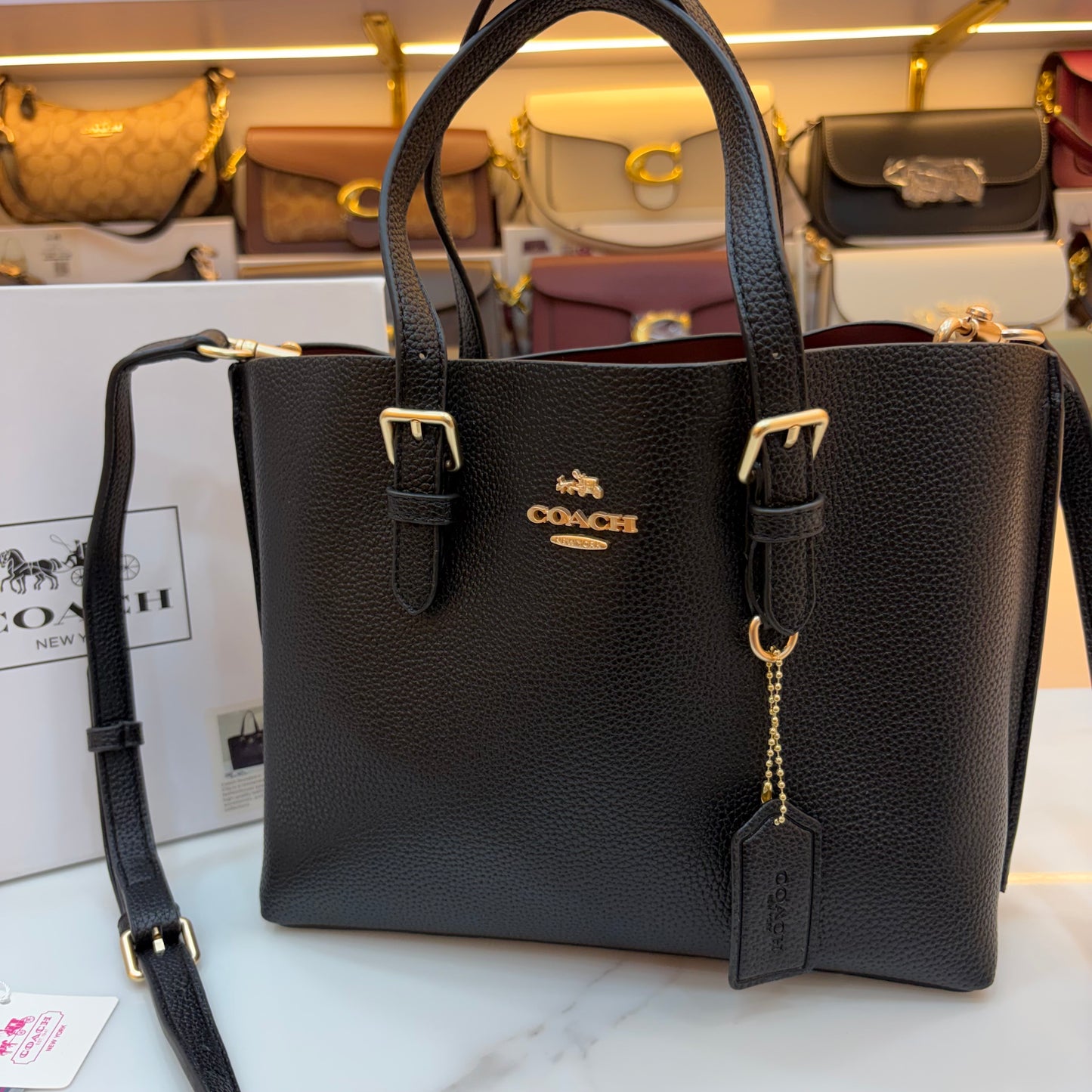 COCH MOLLIE Tote Bag Medium Size - Black
