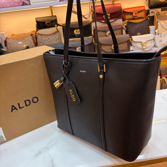 Ald Large Tote Bag - Midnight Black