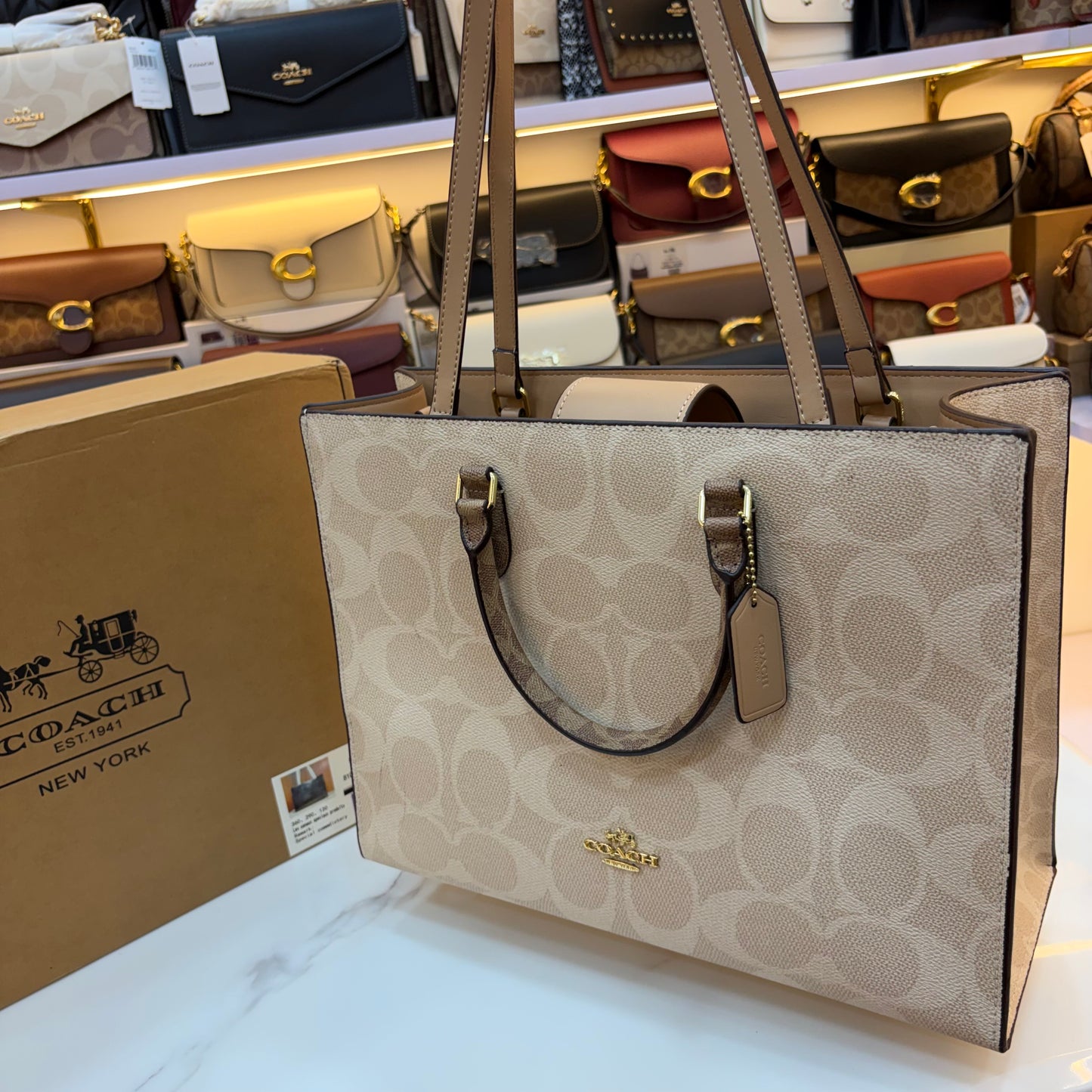 COCH MAGGIE LARGE TOTE - Light Apricot