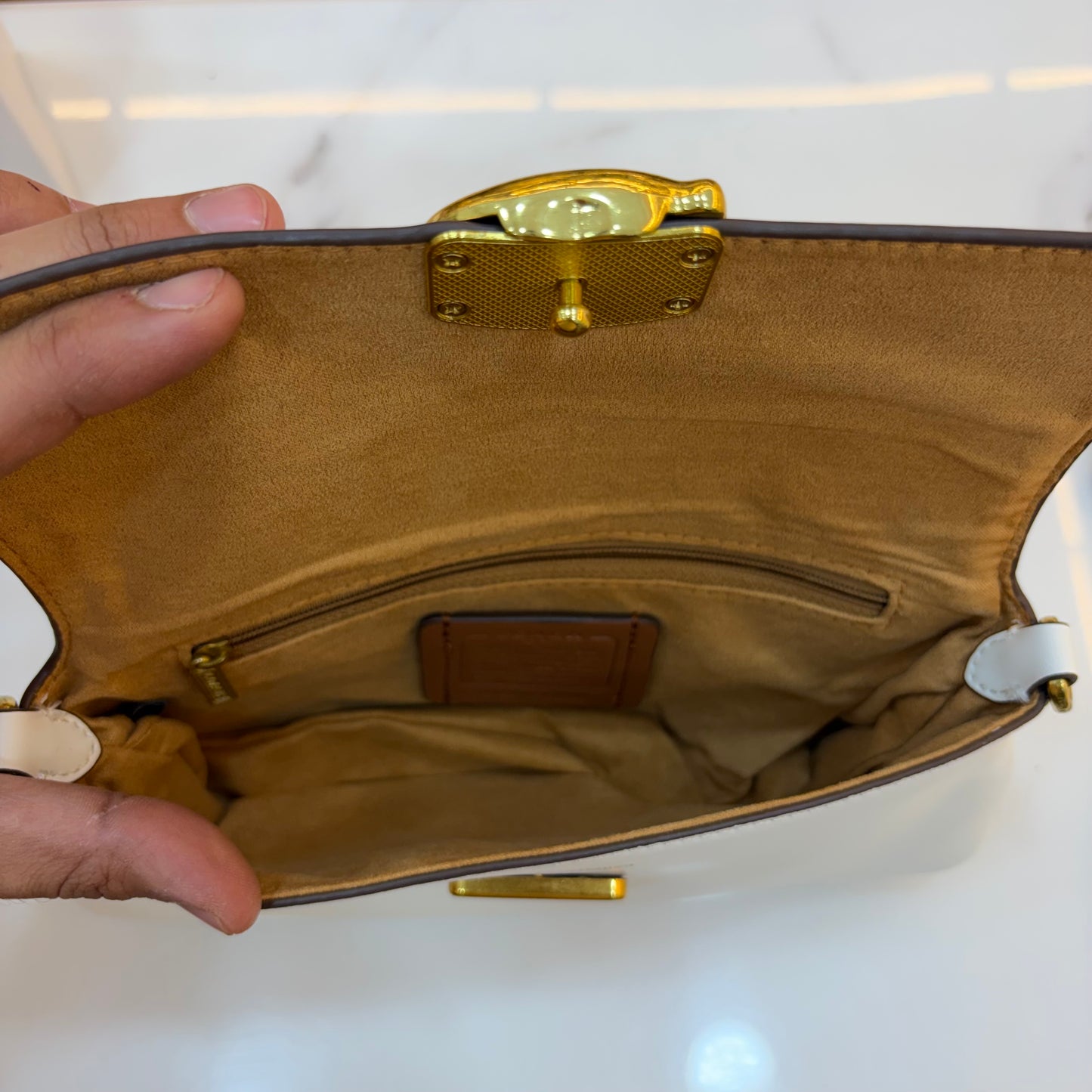 COCH JET Shoulder/Sling Bag - White Apricot
