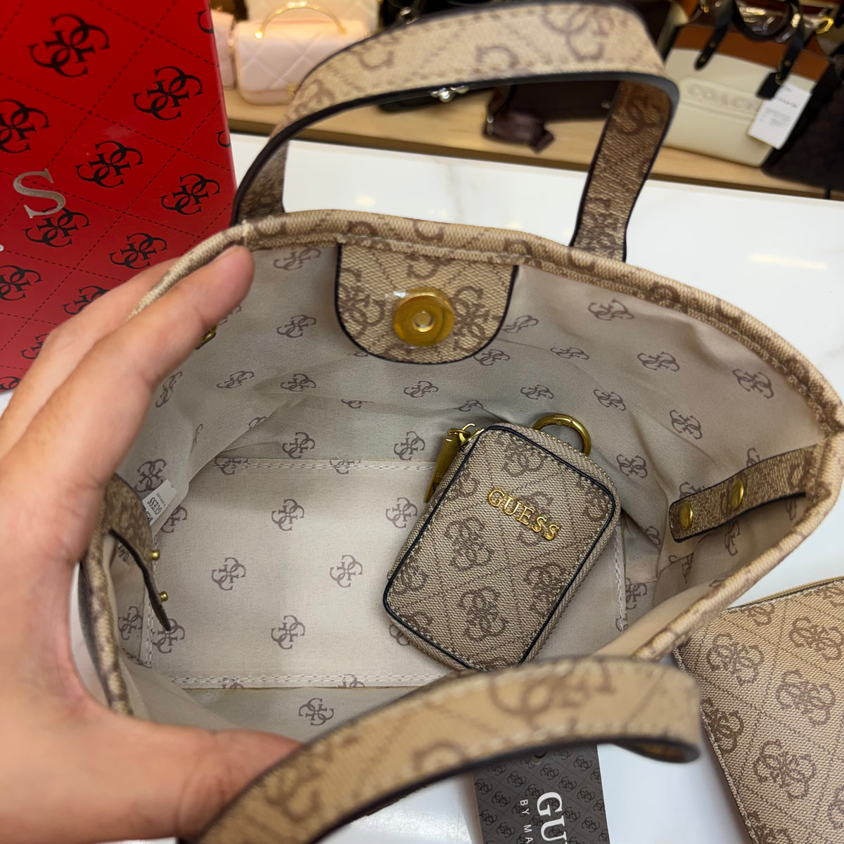 GUS 3 in 1 Satchel - Monogram Print