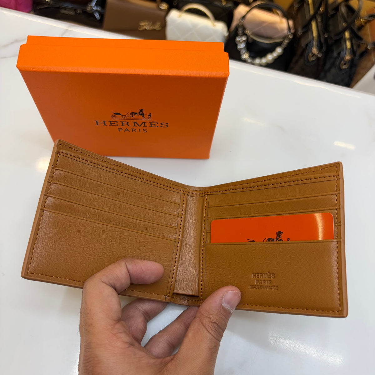 HRMS Mens Wallet - Tan