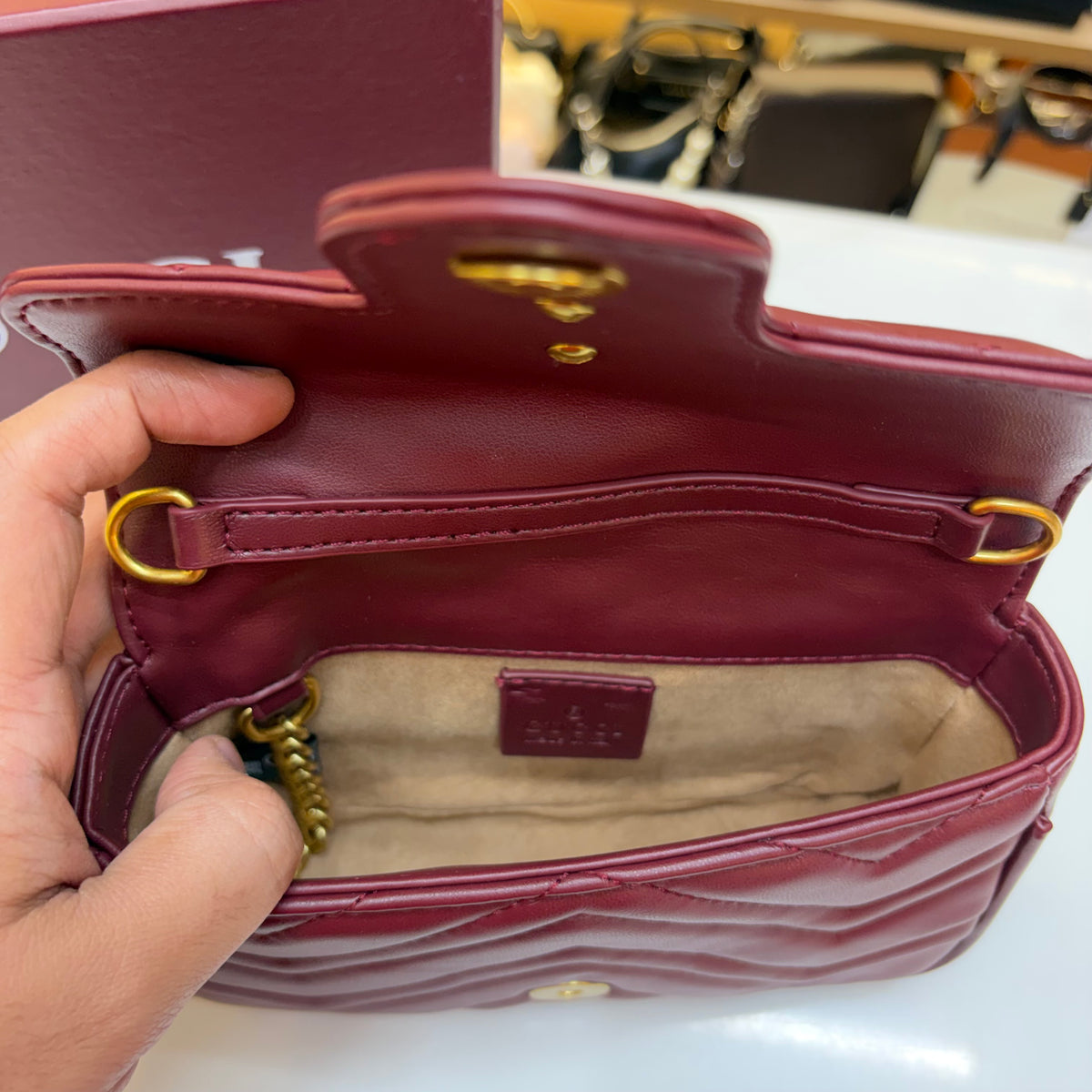 GG Mini Marmont - Wine (Ultra Premium)
