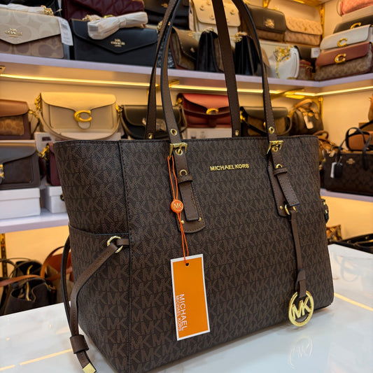 MK Voyager Large Tote Bag - Coffee