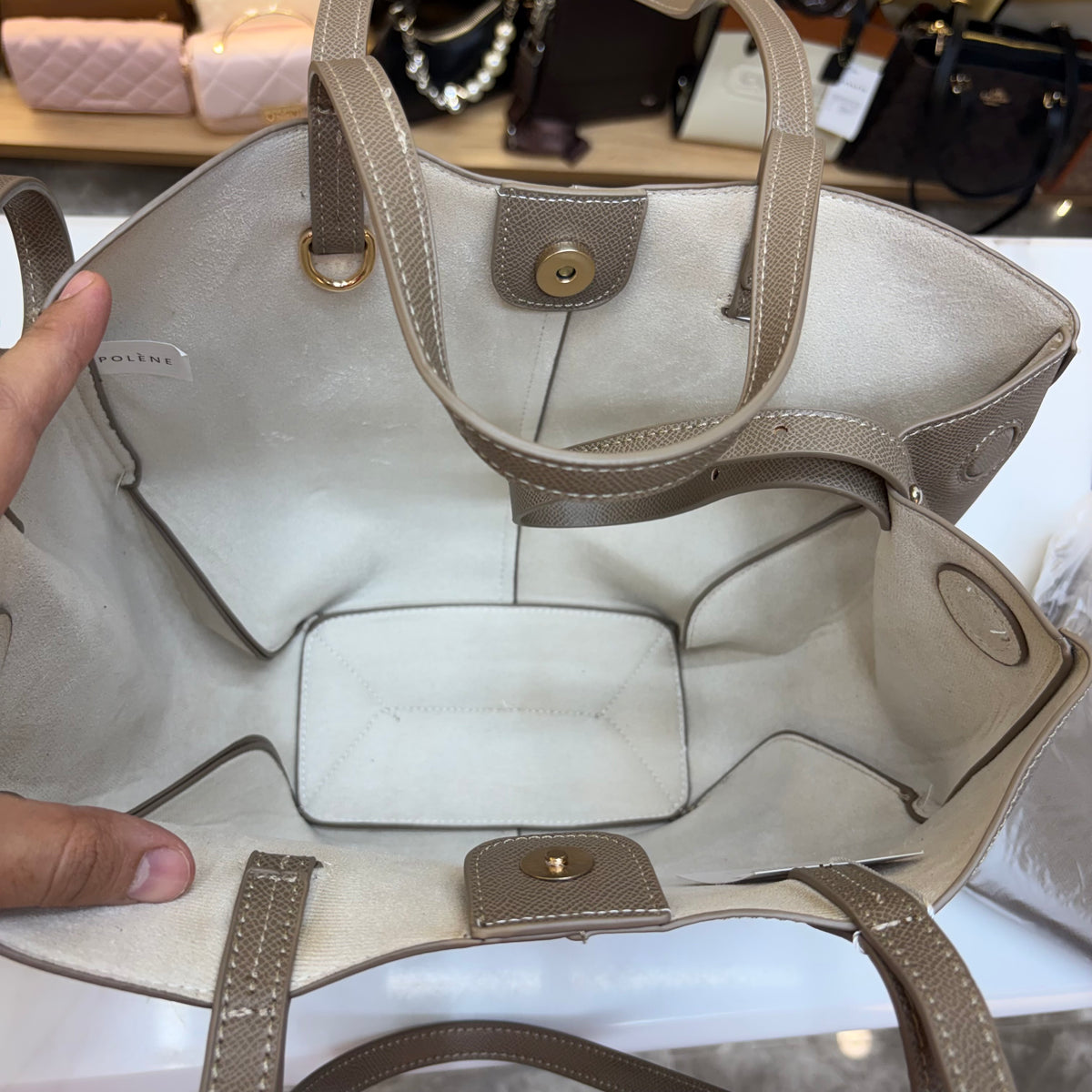 Polene Tote Bag - Taupe