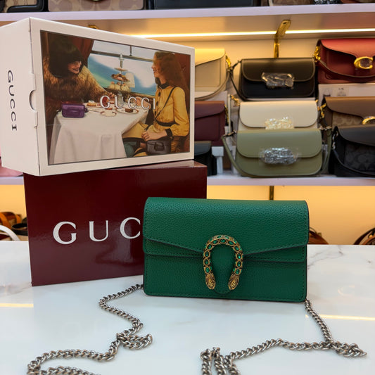 GG Diana Crossbody Bag (Double Box Packaging) - Green