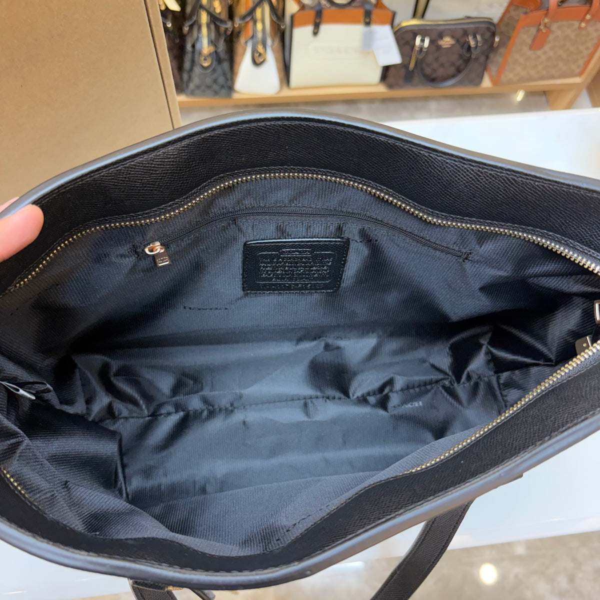 Coch Station Tote Bag - Midnight Black (Ultra Premium With Box)