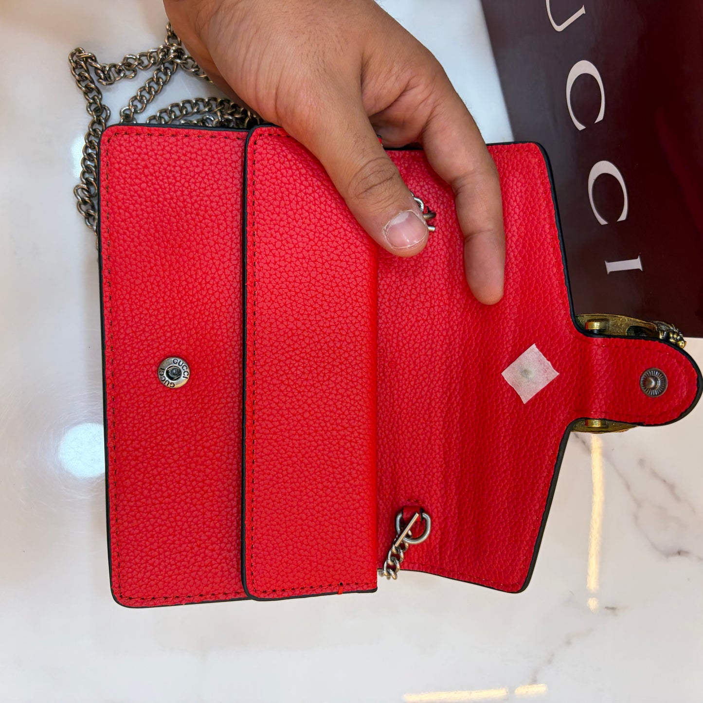 GG Diana Crossbody Bag (Double Box Packaging) - Red