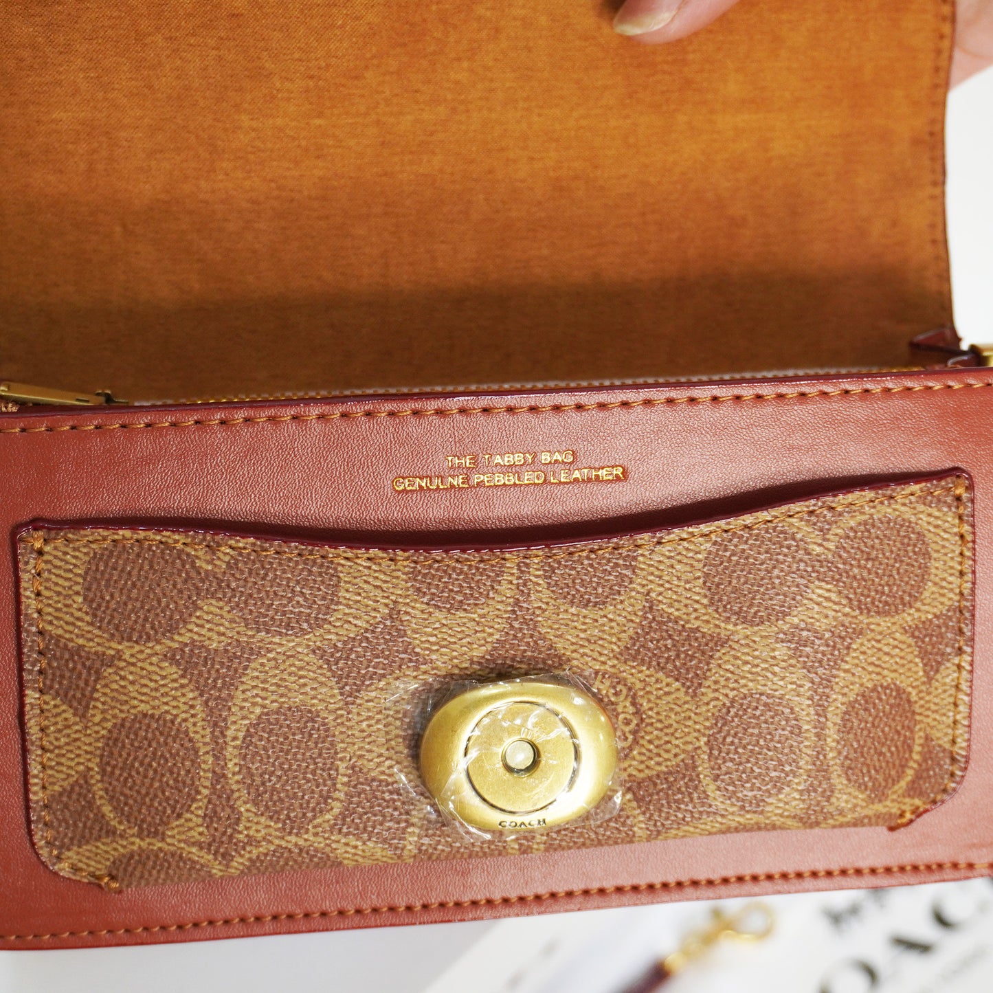 CH C Label (20) Sling Bag - Tan Apricot