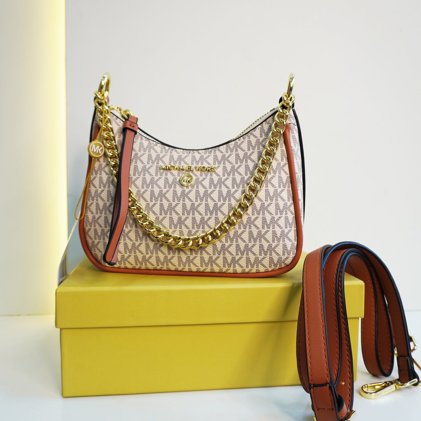 MK Moon Bag - White