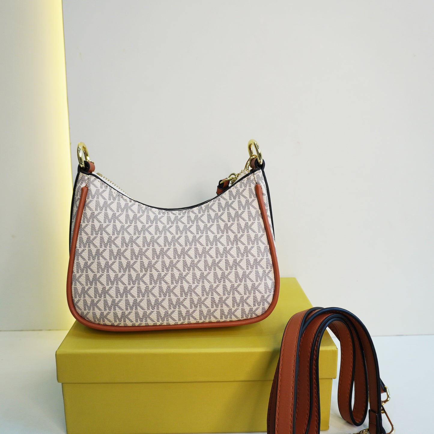 MK Moon Bag - White