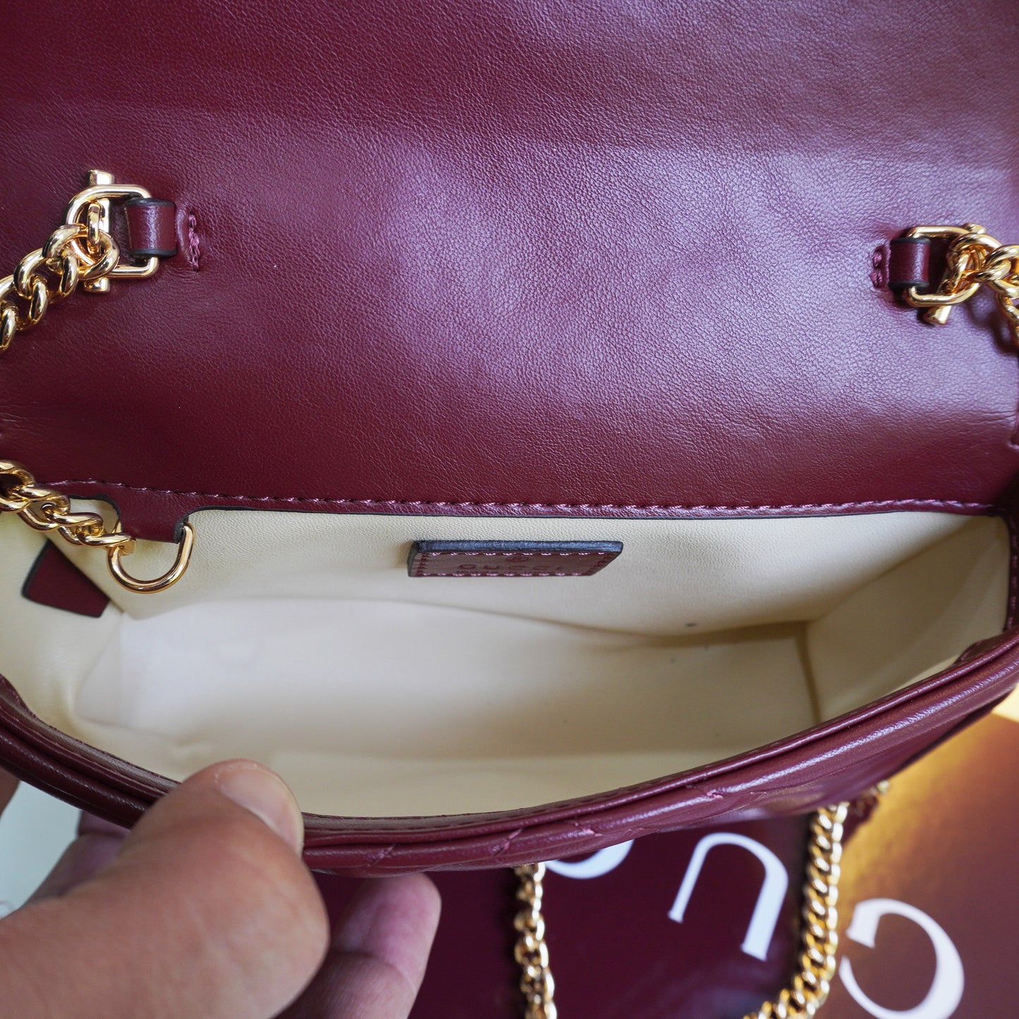 GG03 Mrmnt Mini Sling Bag - Wine (Ultra Premium Double Box)