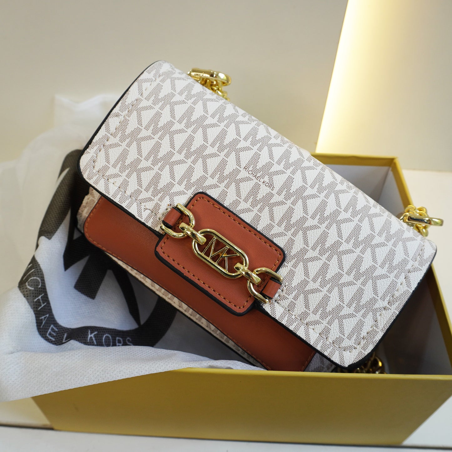 MK Hethr Sling Bag - White