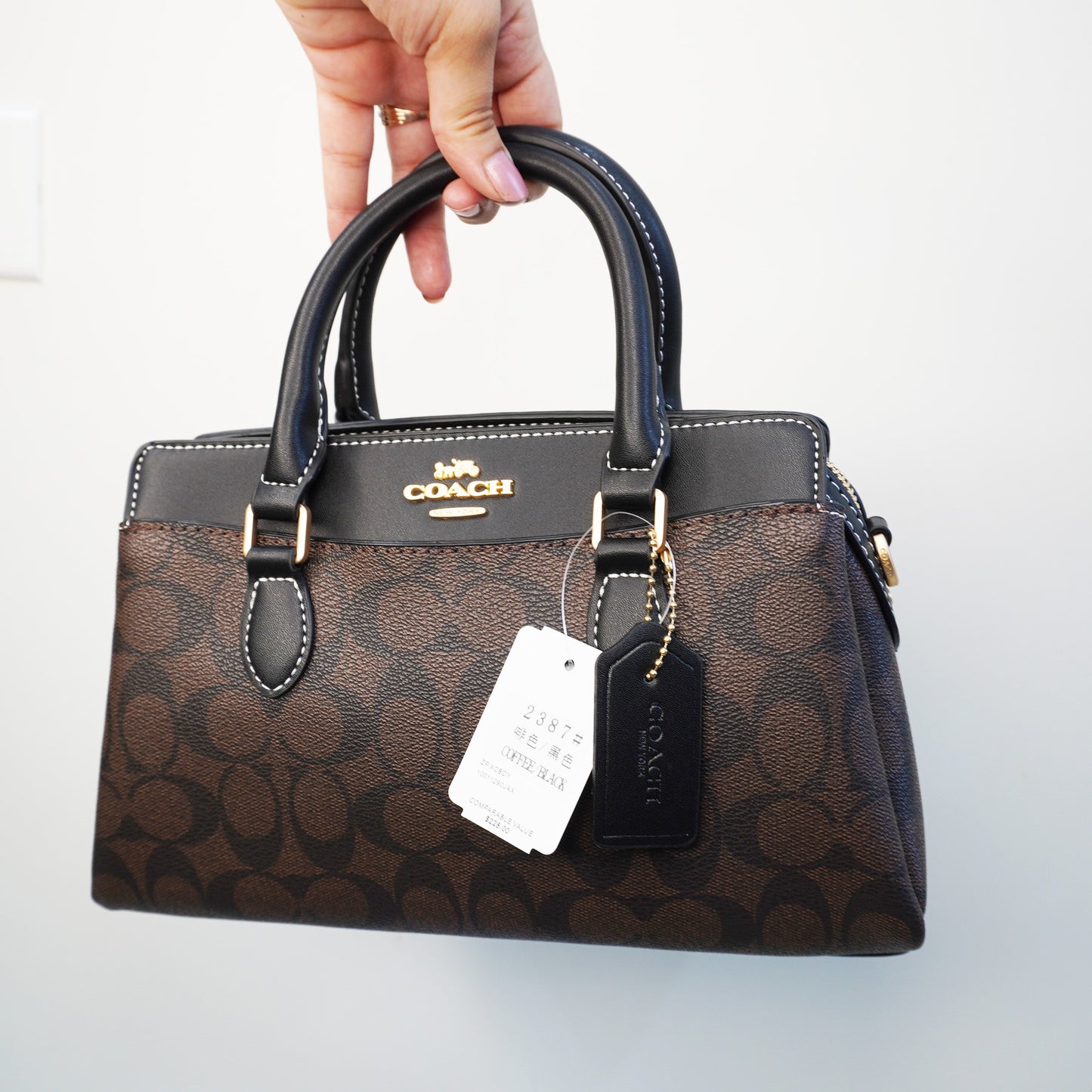 CH Darcie Satchel Bag - Coffee Black