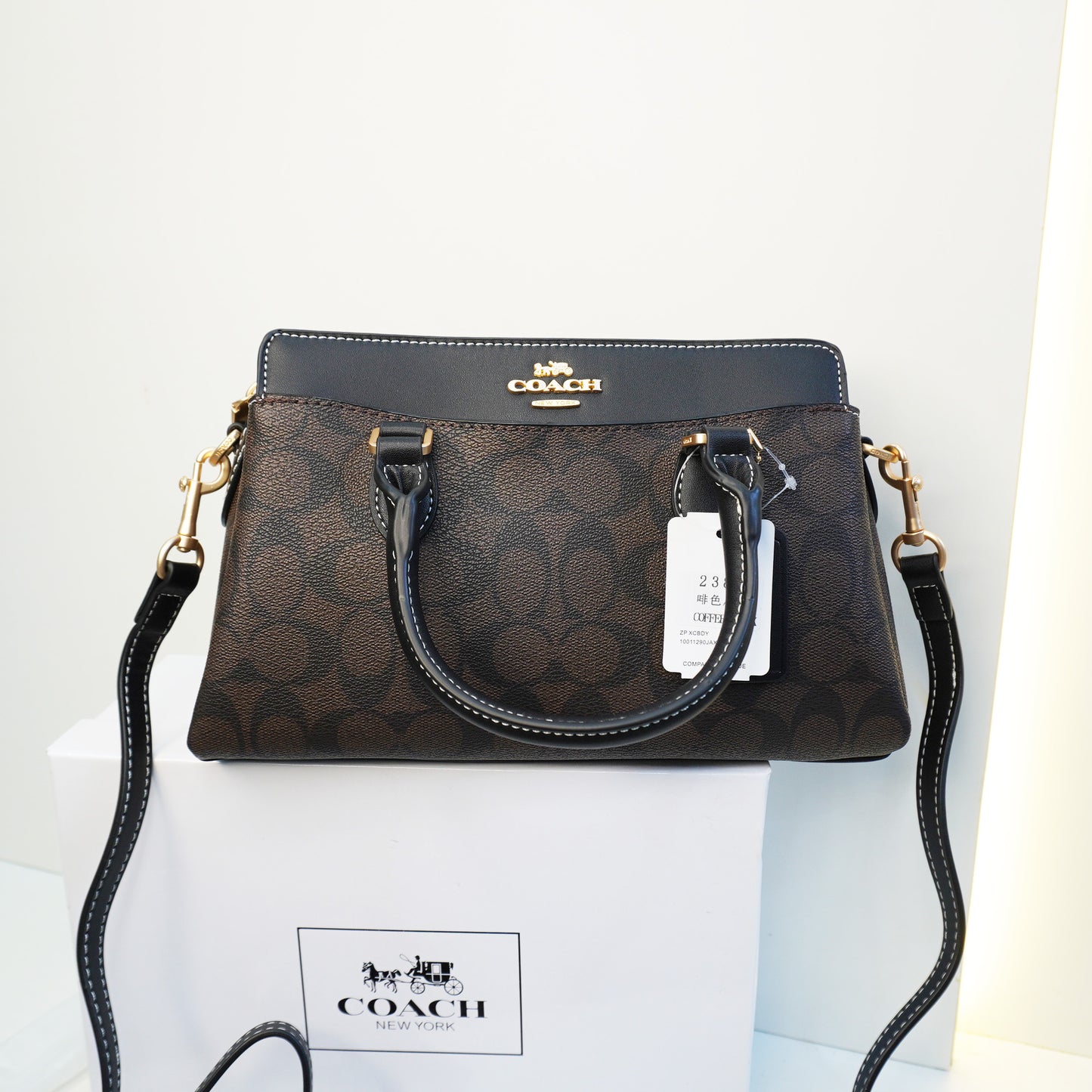 CH Darcie Satchel Bag - Coffee Black