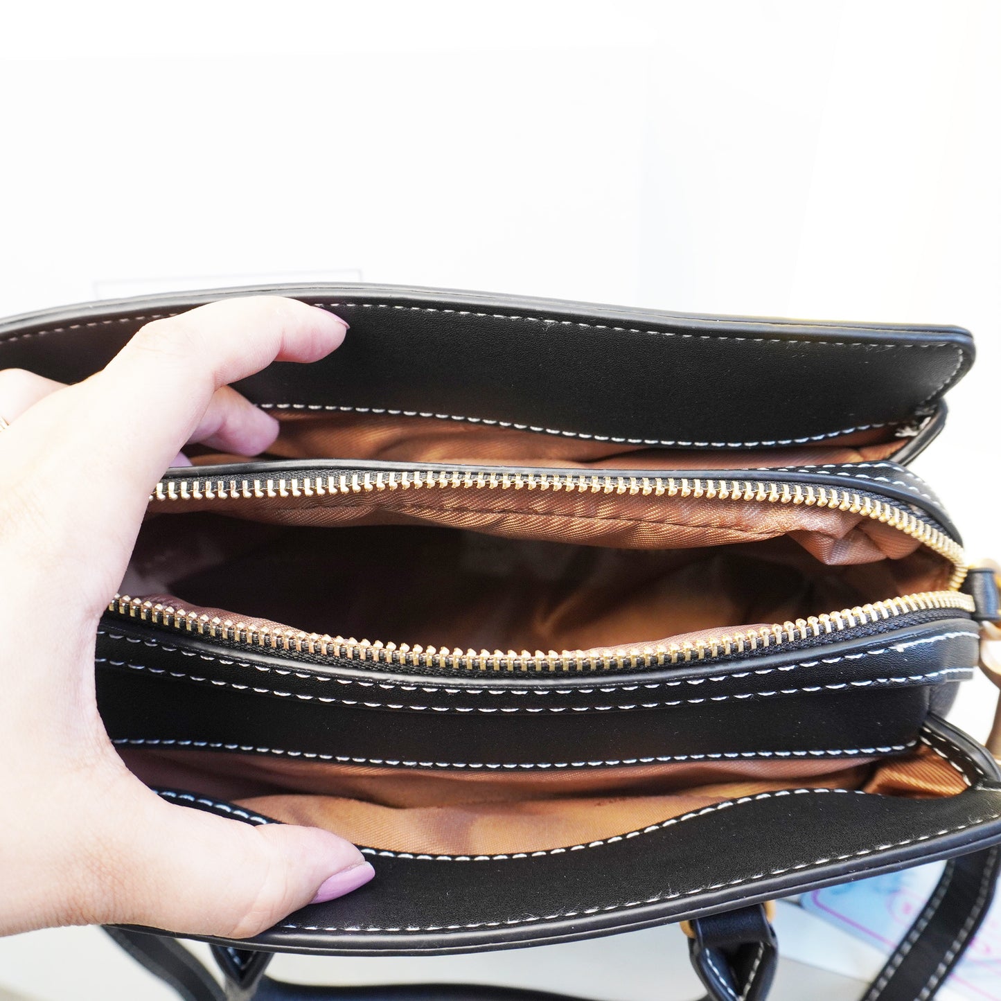 CH Darcie Satchel Bag - Coffee Black