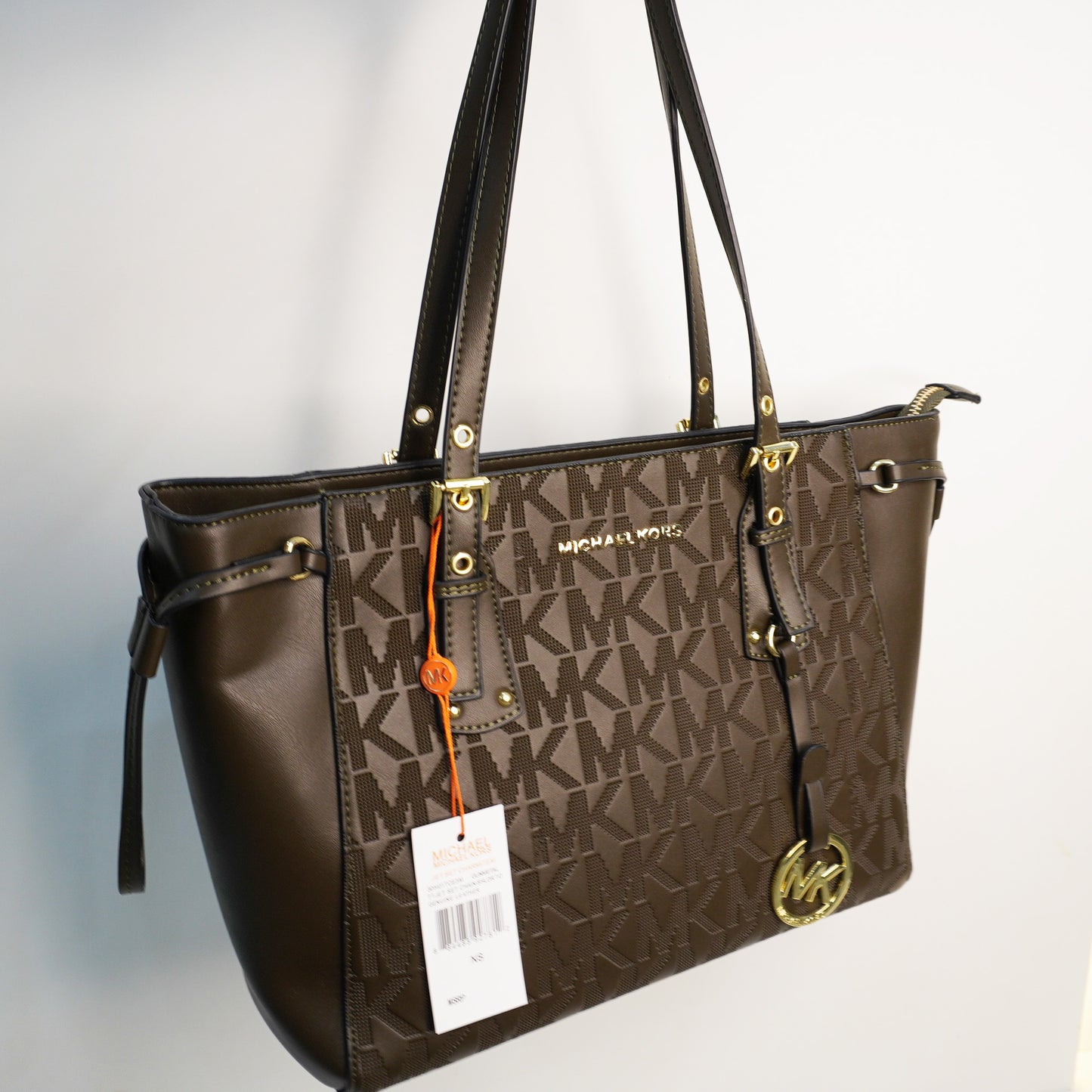 MK04 3 Compartment Tote Bag - Olive Green Colour