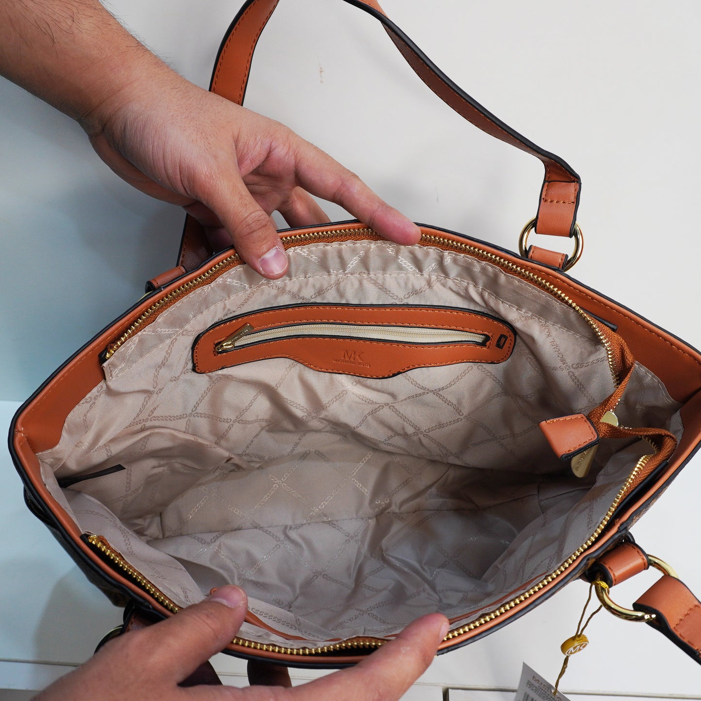 MK04 Large Tote Bag - Brown