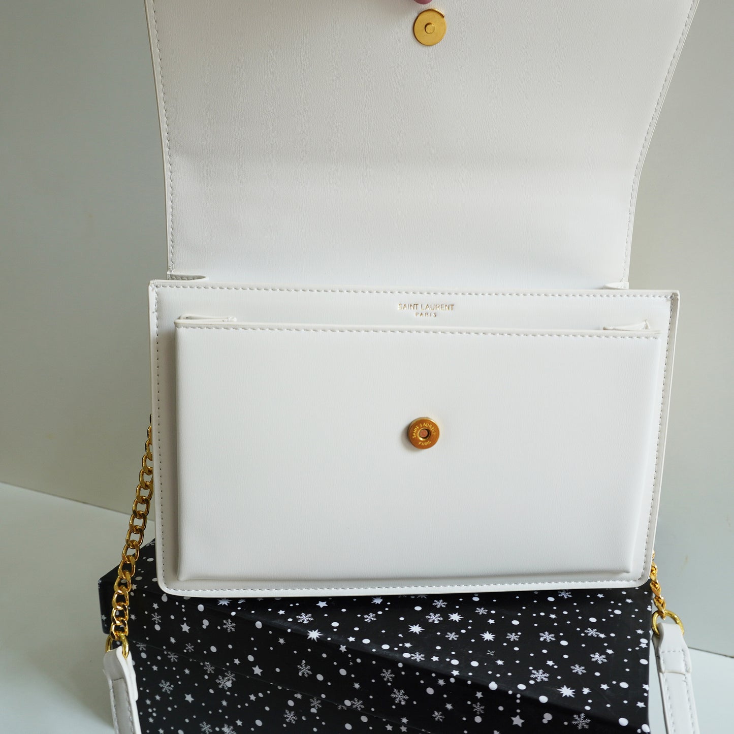 YSL 3 Sunshine - Chic White Shoulder/Sling Bag