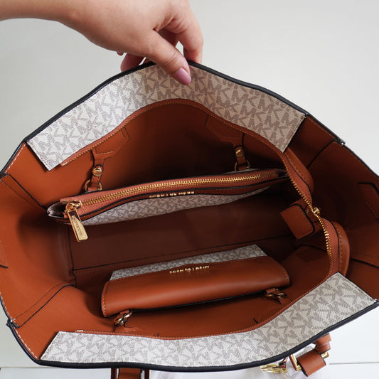 MK777 - 3 in 1 Tote Set - White