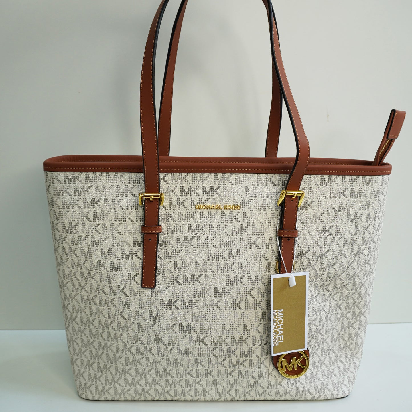 MK32 Tote Bag - White Monogram
