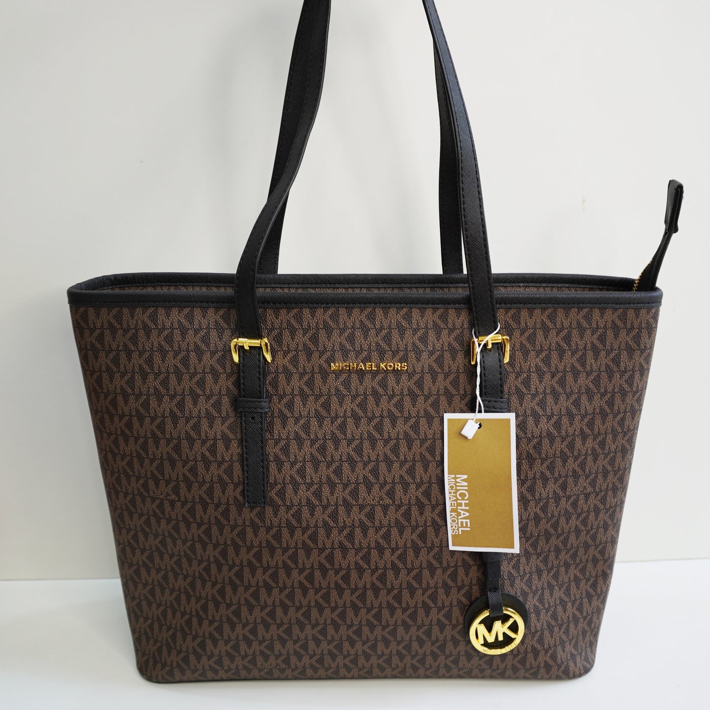 MK32 Tote Bag - Coffee Monogram