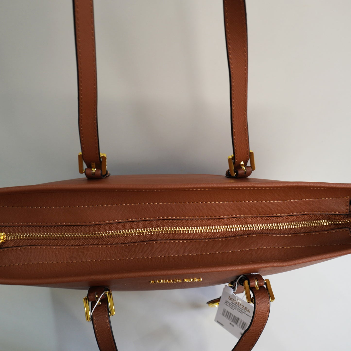 MK32 Classic Structured Tote Bag - Tan