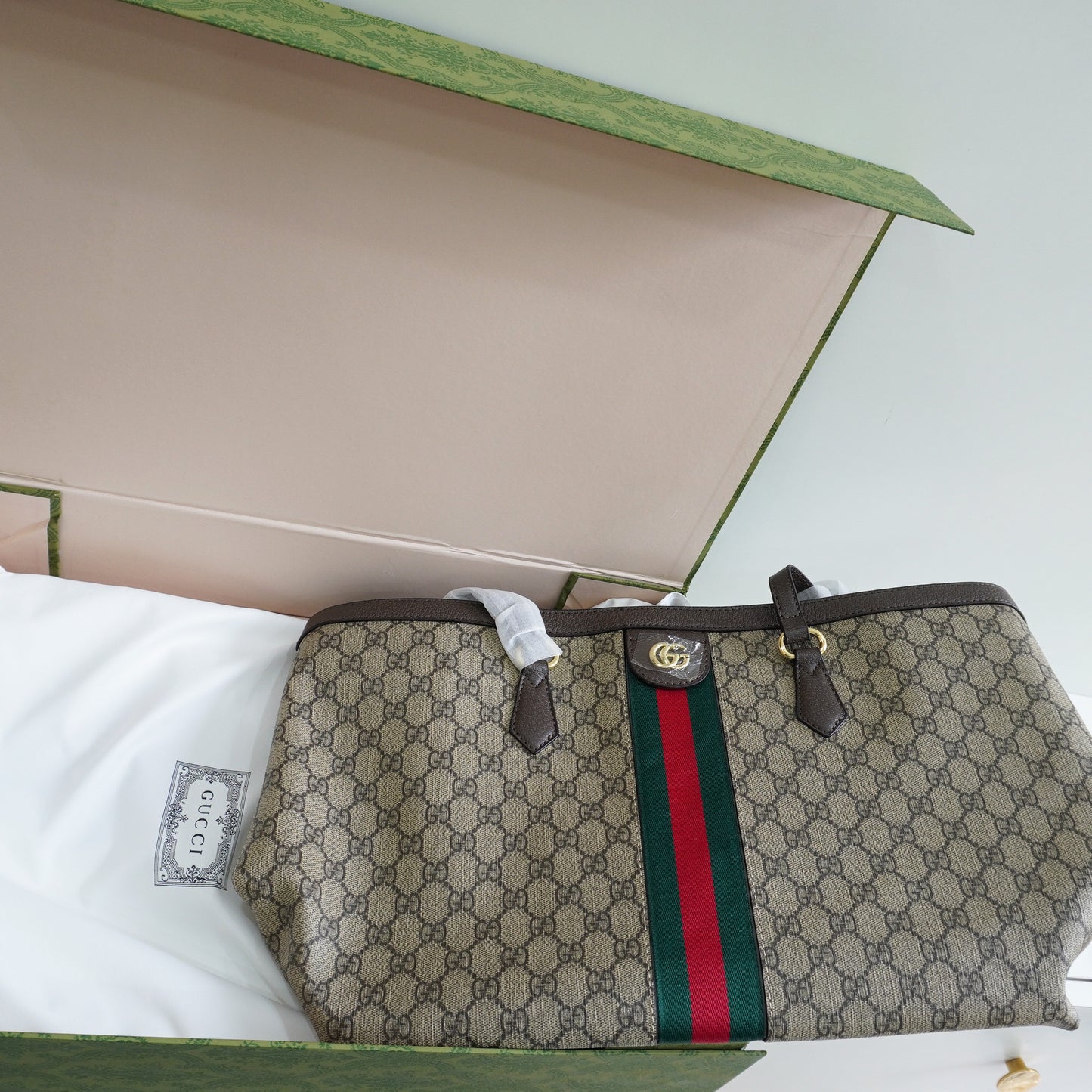 GG55 - Classic Canvas Tote Bag with Matching Pouch (Double Box)