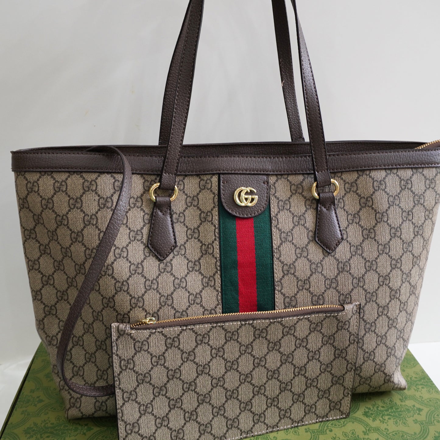 GG55 - Classic Canvas Tote Bag with Matching Pouch (Double Box)