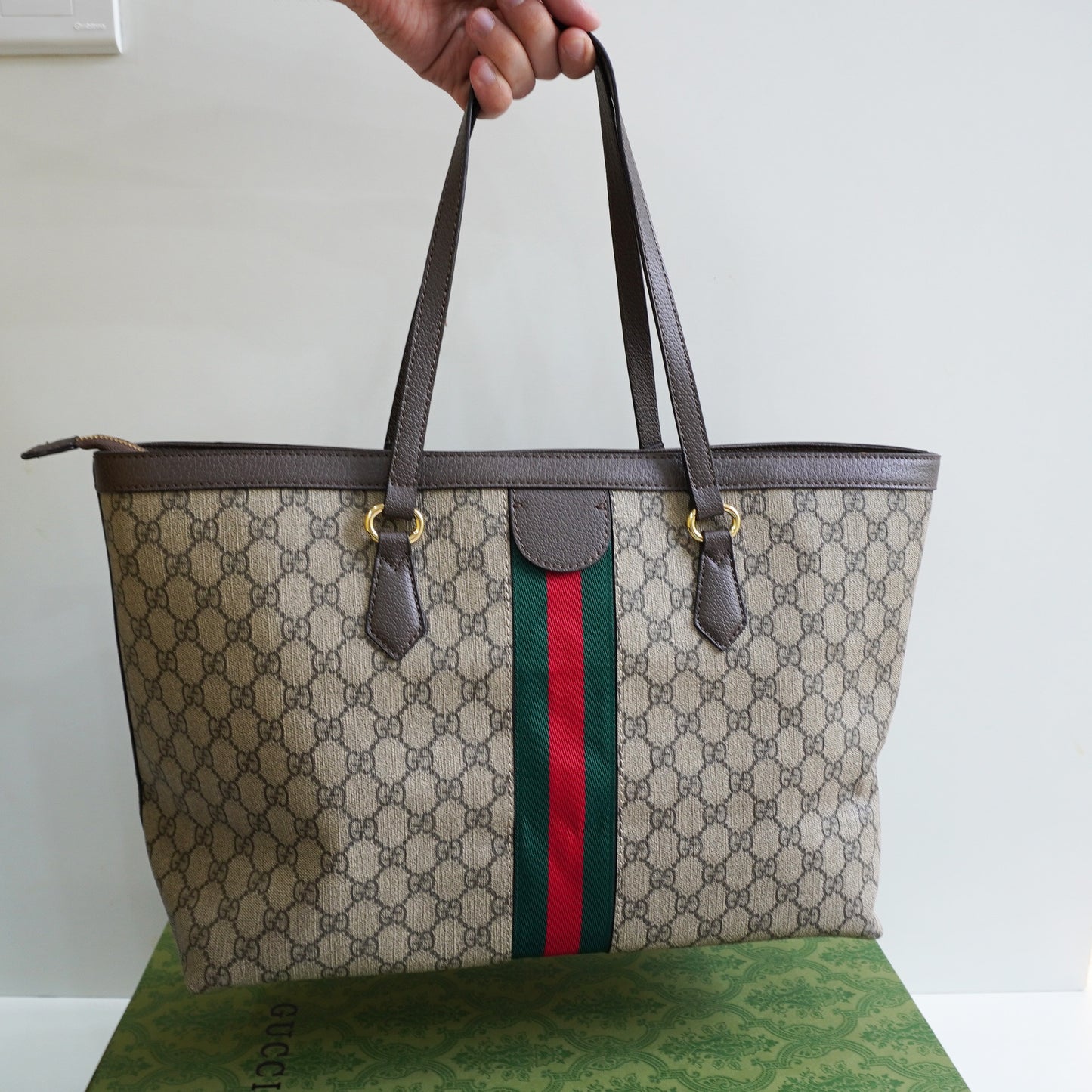 GG55 - Classic Canvas Tote Bag with Matching Pouch (Double Box)