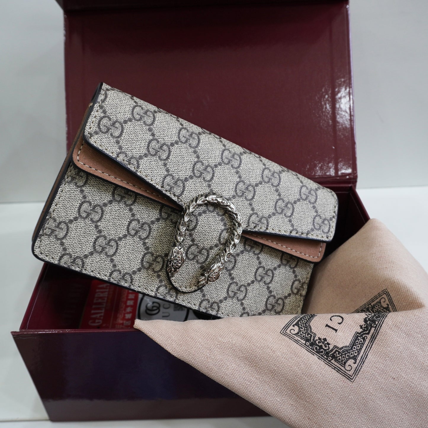 GG01 - Mini Chain Bag with Sculpted Buckle - Signature Colour