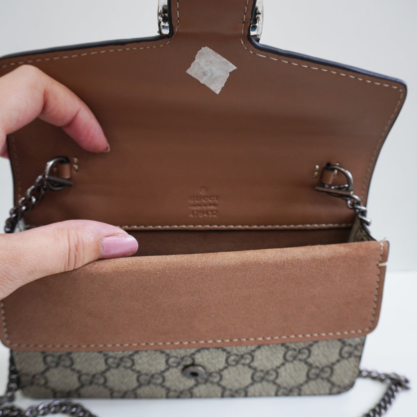 GG01 - Mini Chain Bag with Sculpted Buckle - Signature Colour