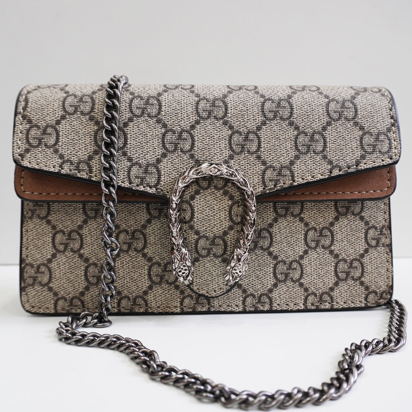 GG01 - Mini Chain Bag with Sculpted Buckle - Signature Colour
