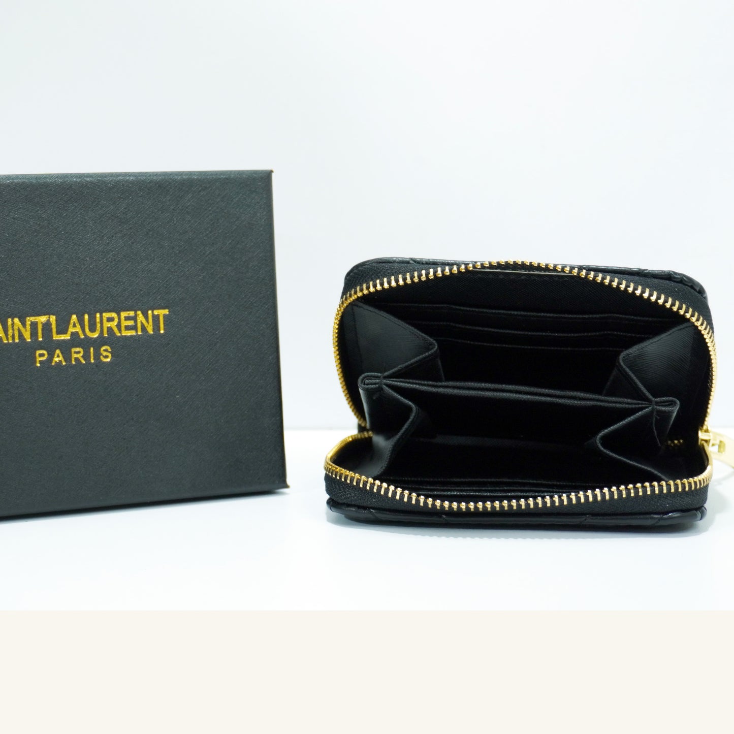 YS55 - Mini Wallet (Quilted Black)