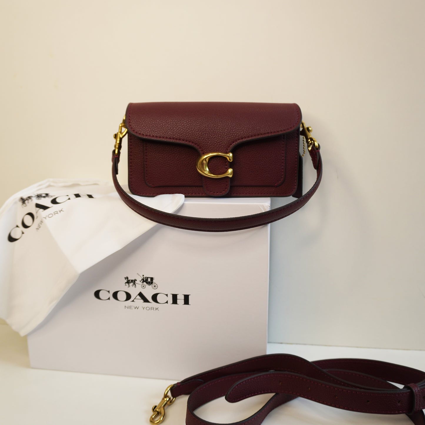 CH C Label (20) Sling Bag - Wine Colour