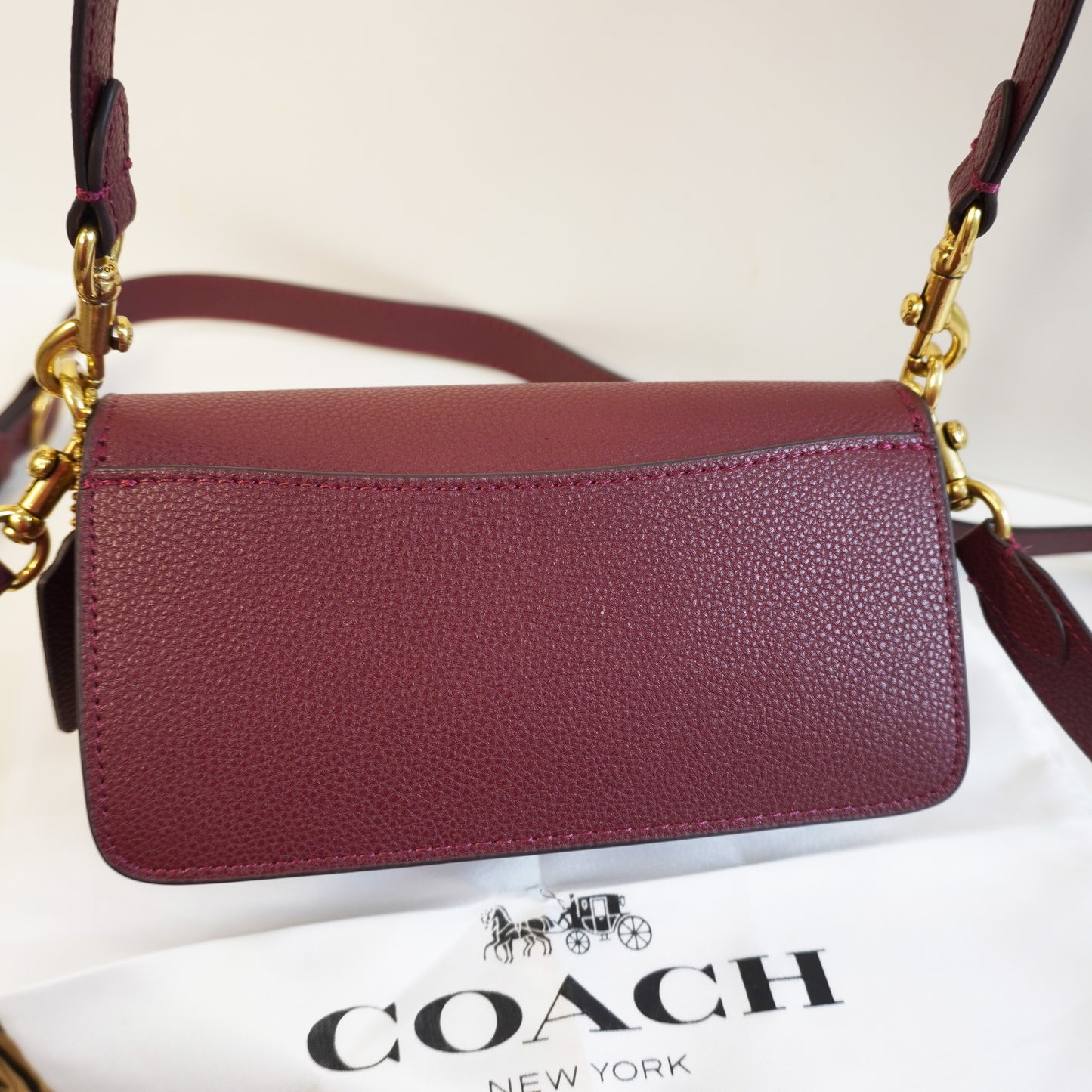CH C Label (20) Sling Bag - Wine Colour
