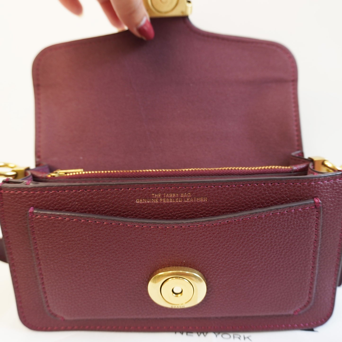 CH C Label (20) Sling Bag - Wine Colour