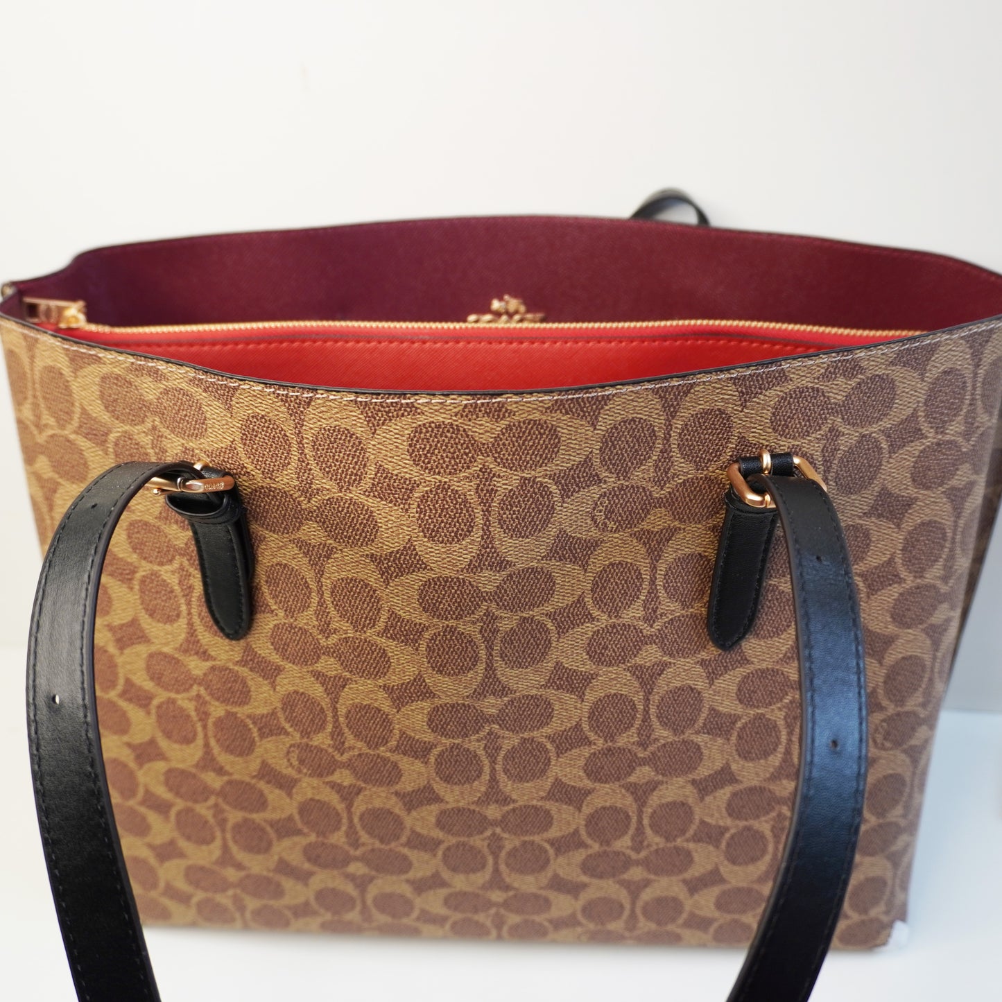 CH 3 Partition Ultra Premium Tote With Box - Apricot Black
