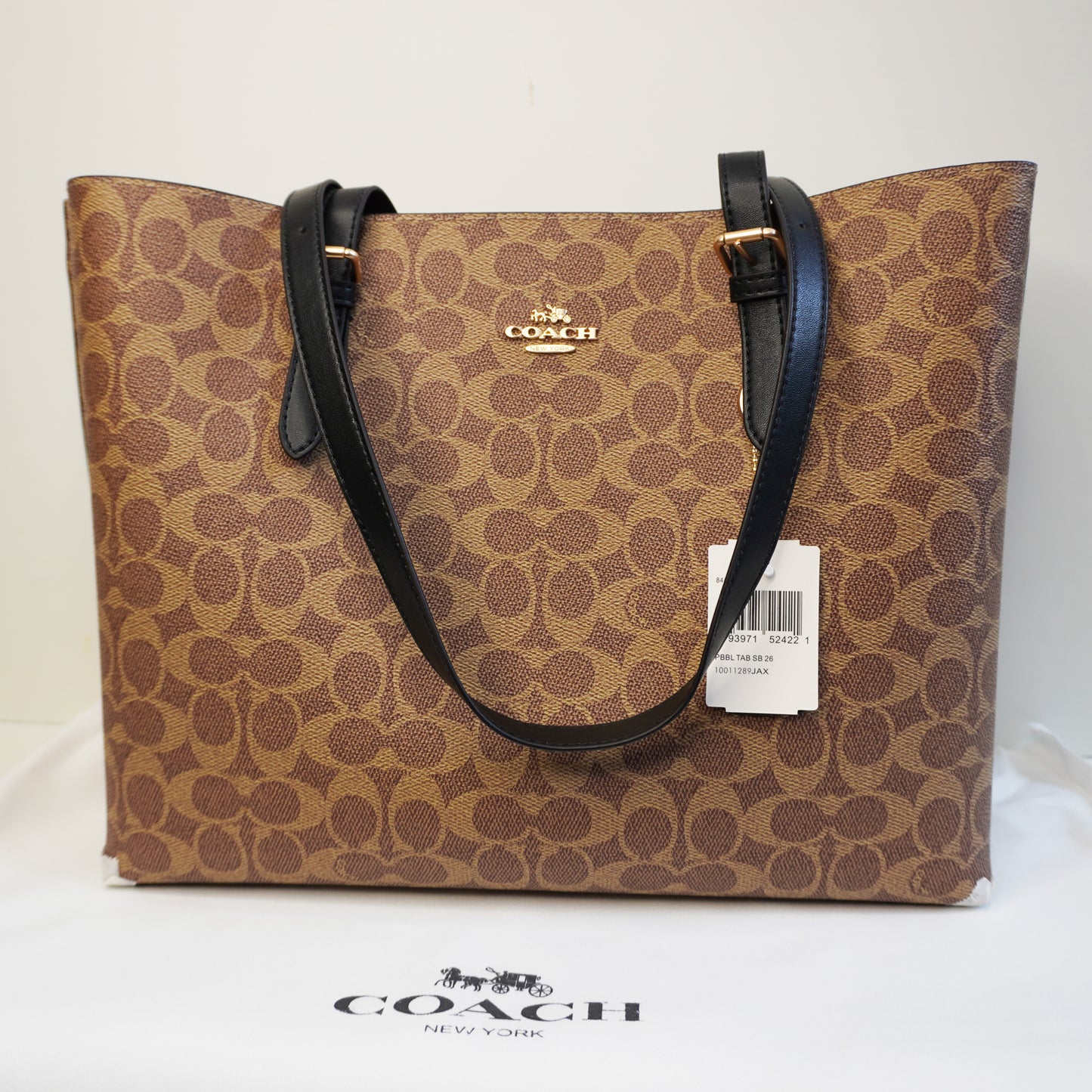 CH 3 Partition Ultra Premium Tote With Box - Apricot Black