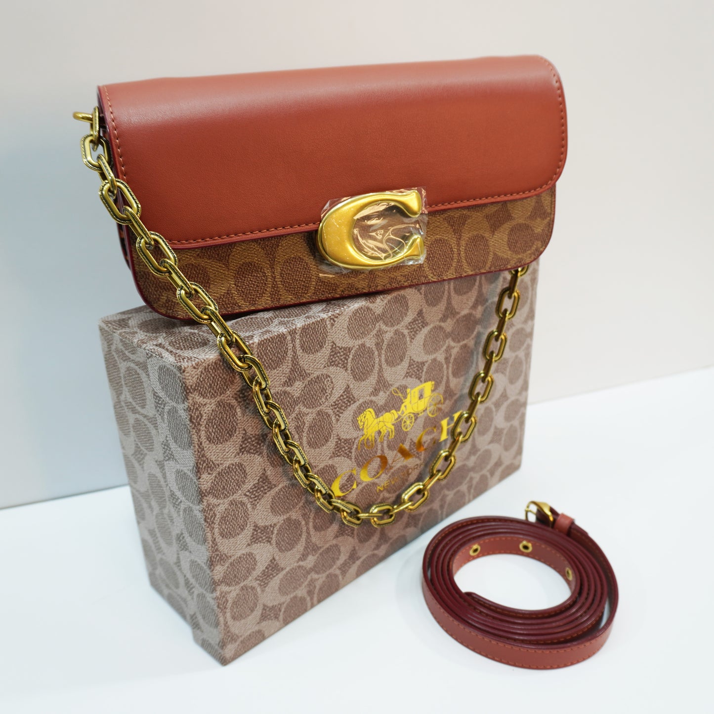 CH33 C Label - Ultra Premium Sling Bag (Tan Apricot Colour)