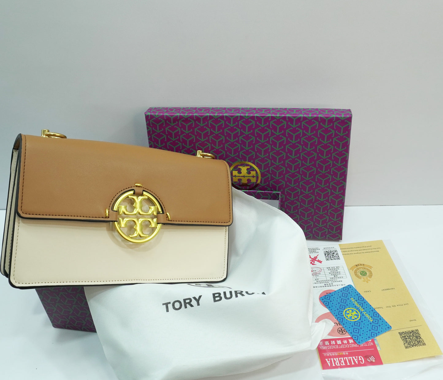 TB70 Miller Shoulder/Sling Bag - Tan & Beige