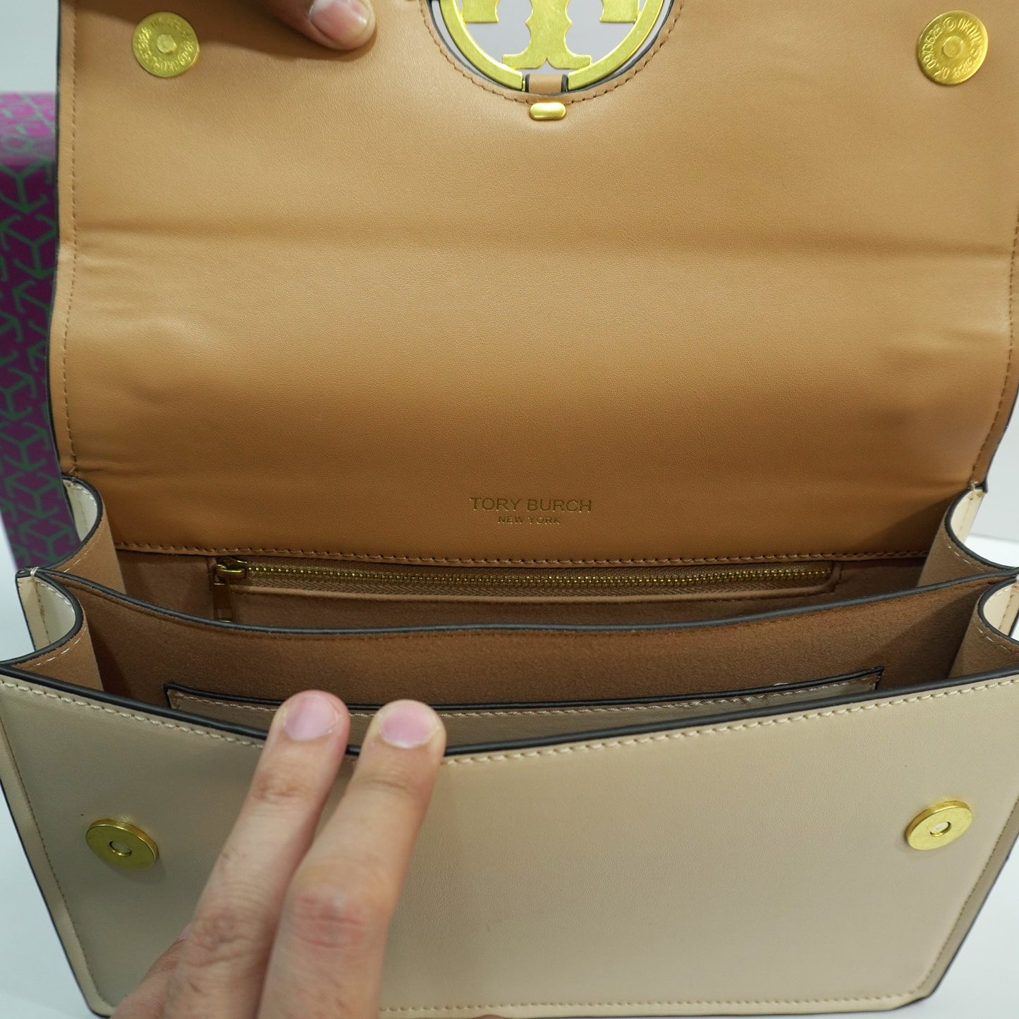 TB70 Miller Shoulder/Sling Bag - Tan & Beige