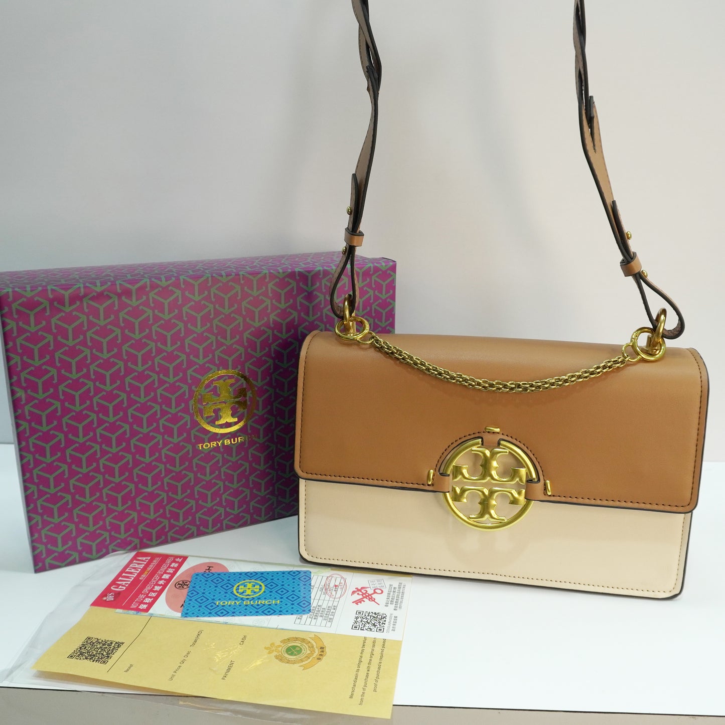 TB70 Miller Shoulder/Sling Bag - Tan & Beige