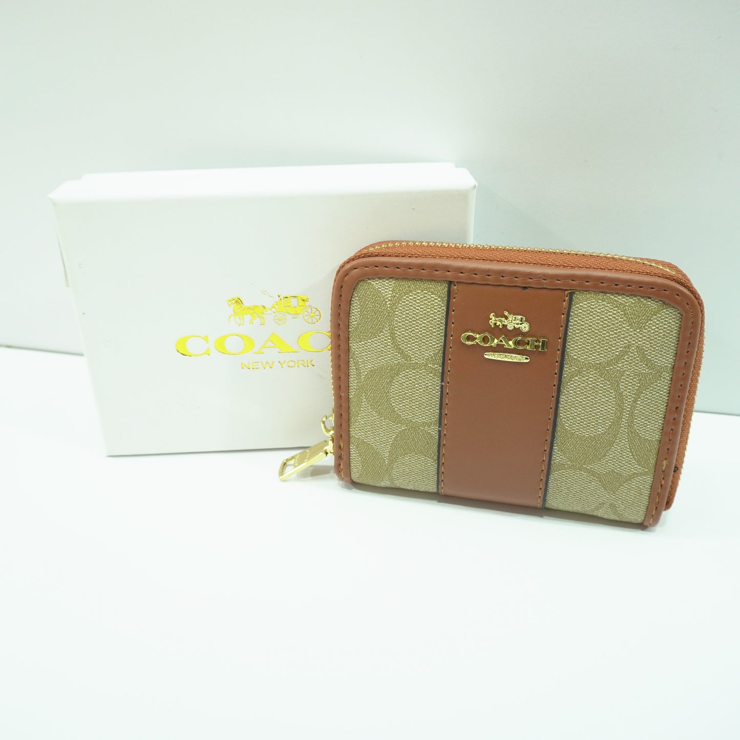 CH 191 Wallet - Beige & Tan