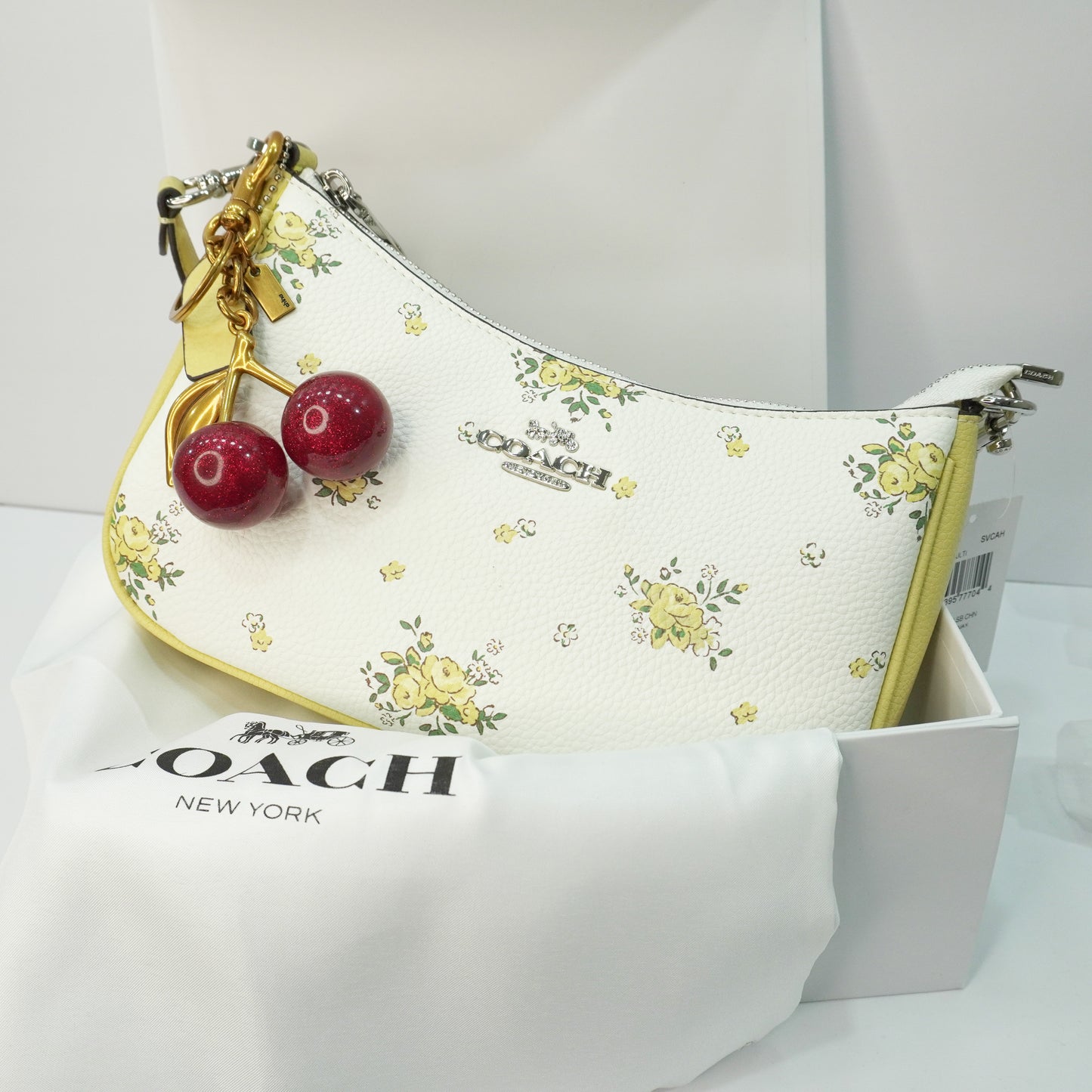 CH Teri Sling Bag - White/Yellow with Yellow Flower Print