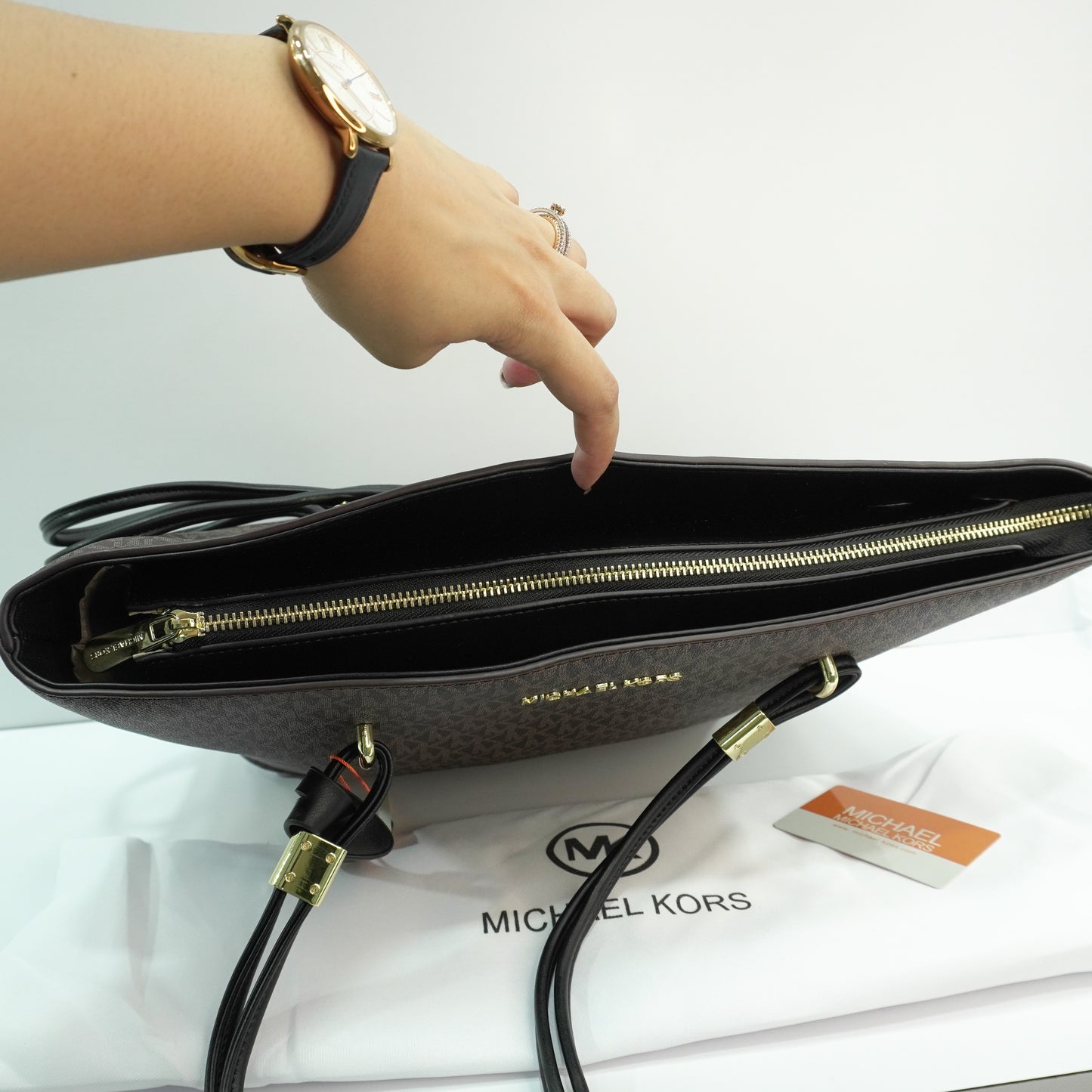 MK 101 - Rope Tote - Black/Coffee